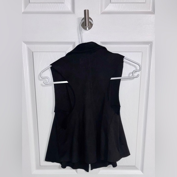 NWT Free People Black Lacey Vegan Suede Vest, Size S - Picture 6 of 8